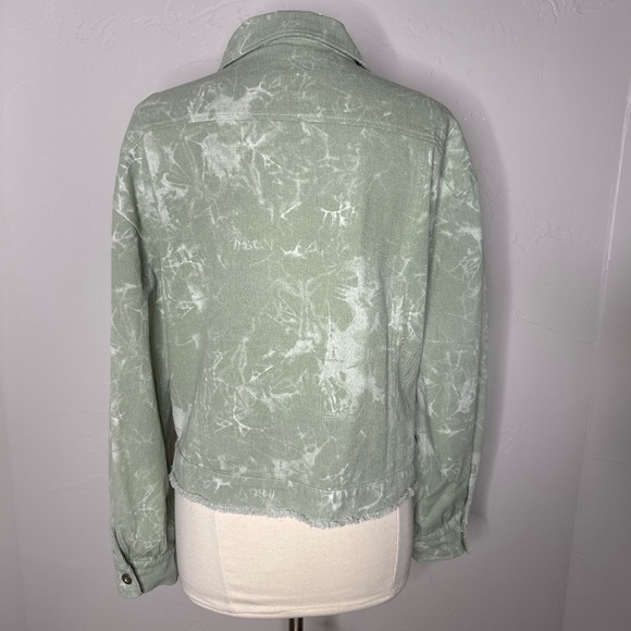 La Miel Tie Dye Light Green Jacket Size Large - Picture 4 of 9